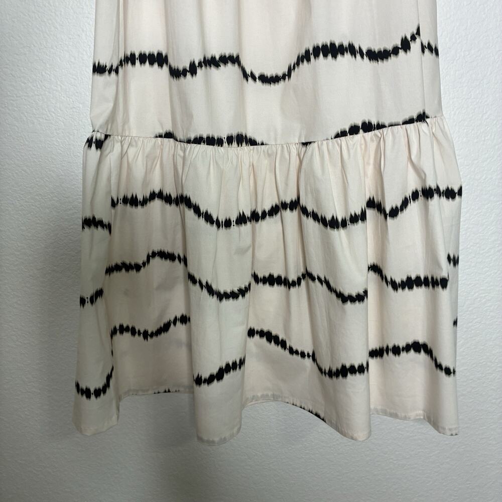 The Lulo Project Orchid Beige Waves Tie Front Blouse and Skirt Set M NWT - Picture 13 of 16